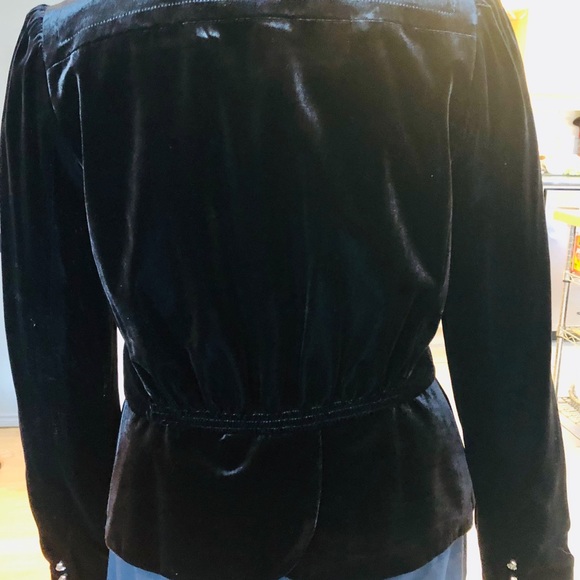 Juicy couture high quality thick velour cropped jacket. High Quality Rhinestone - Picture 8 of 12